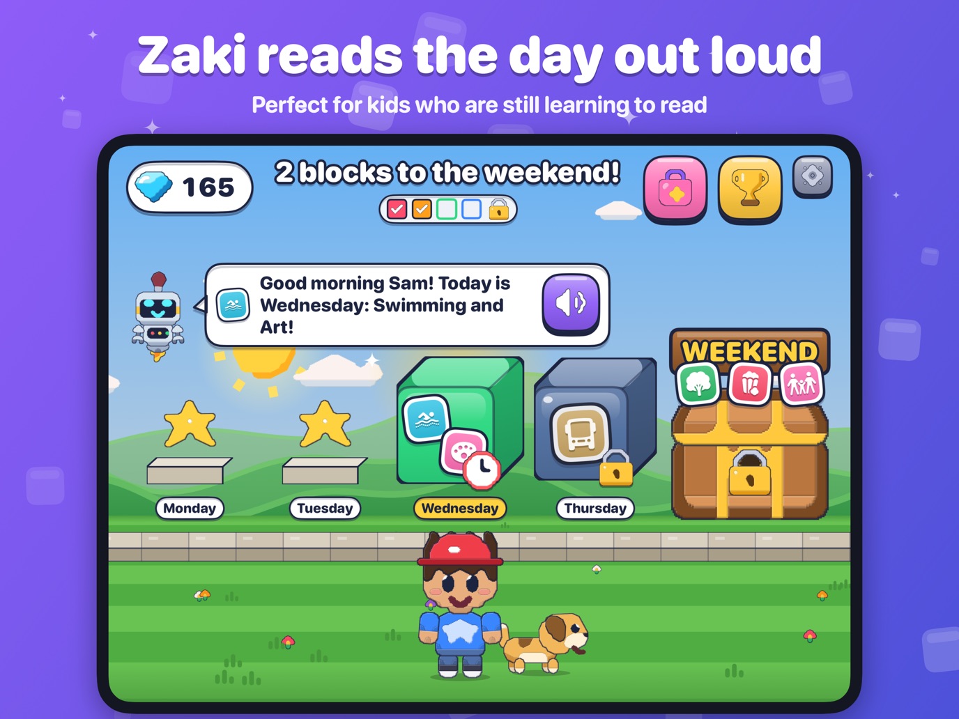 Zaki saying good morning and reading today's plan